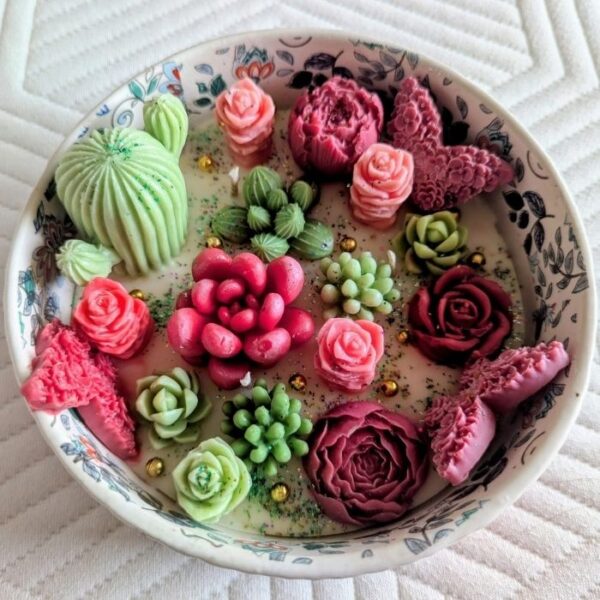 Succulent Platter Candle